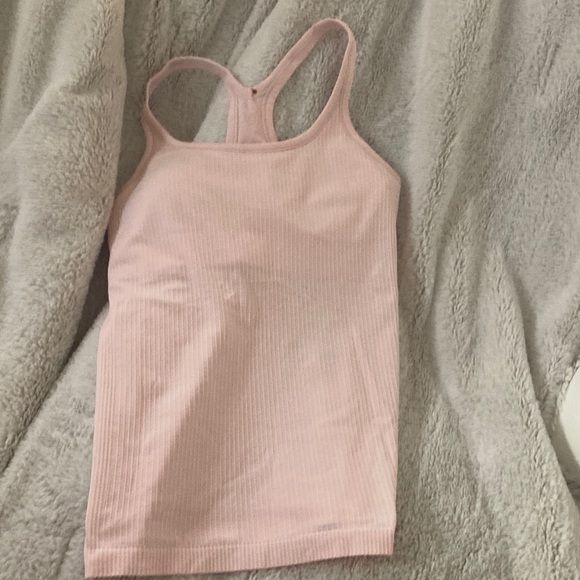 Pink Ribbed Tank Top - Picture 1 of 3
